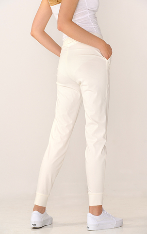 Kaskada producent odzieży damskiej spodnie Toba białe