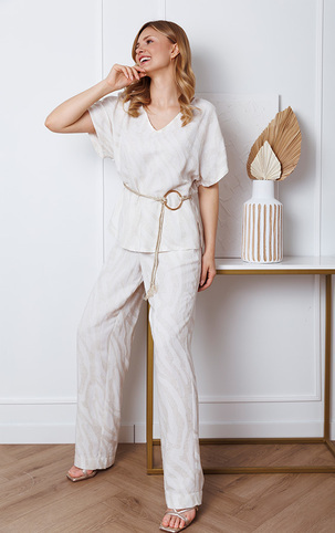 Komplet Audrey Kaskada producent odzieży damskiej koszula komplet Audrey