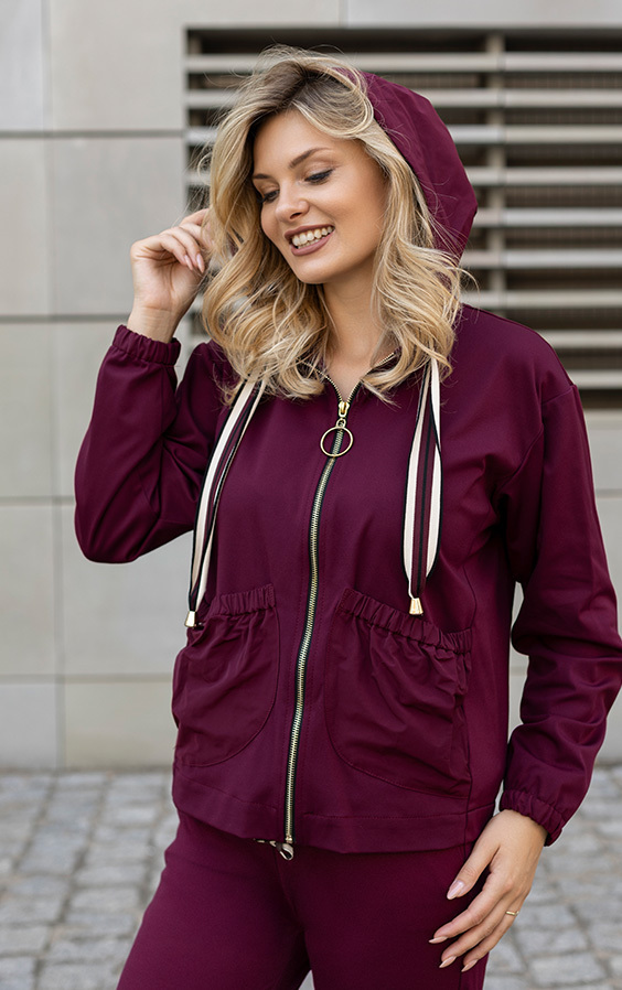 Bluza Rodos bordowa