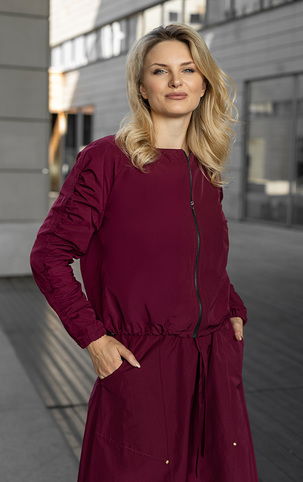 Kurtka Barbara bordowa