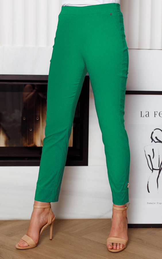 Producent odzieży damskiej Kaskada spodnie Holly zielone