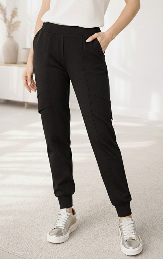 Producent odzieży damskiej Kaskada spodnie Skyler czarne